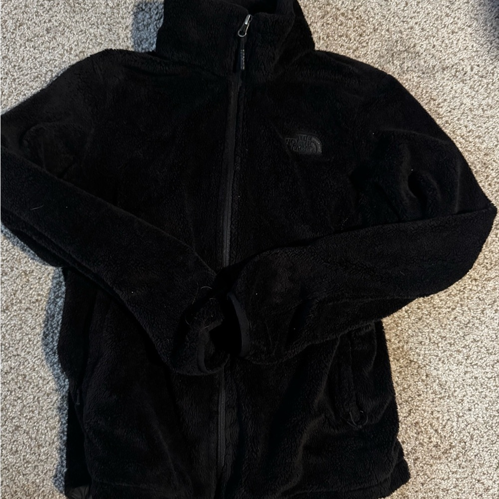 Women’s medium north face faux fur/soft Sherpa full zip
